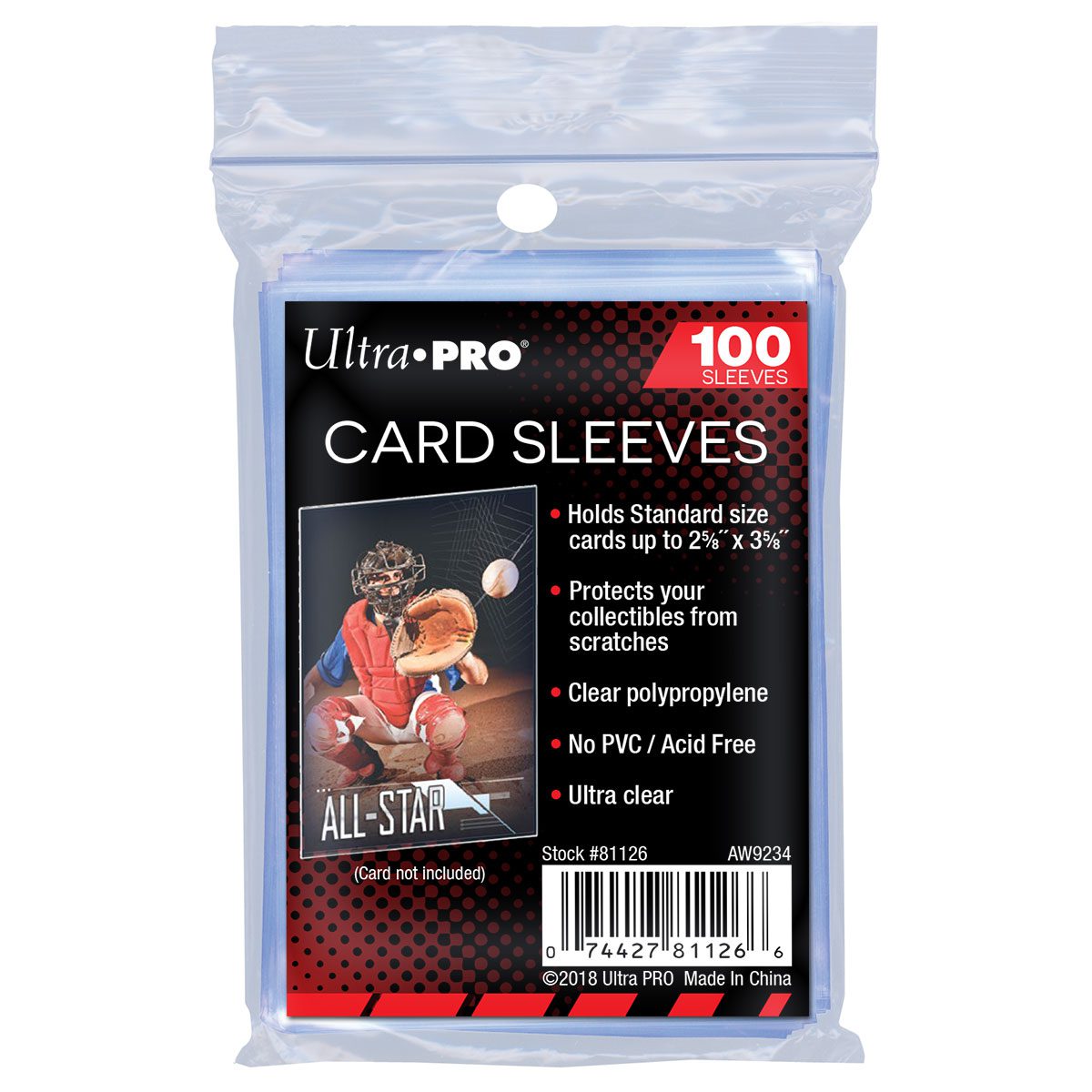 UltraPRO - Card Sleeves Standard Size - 100 Soft Penny Sleeves