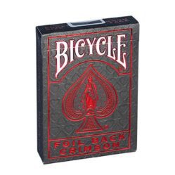 Playing Cards - Single - Crimson Foil Back (Bicycle)