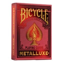 Playing Cards - Single - Metalluxe - Red